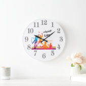 バレーボール・レイフ  ラージ壁時計 (ホーム)