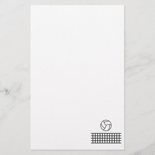 バレーボール 便箋 (正面)