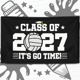 バレーボール 卒業式 Go Time 2027年度卒業生 横断幕