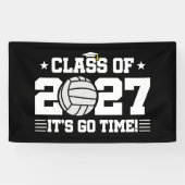 バレーボール 卒業式 Go Time 2027年度卒業生 横断幕 (横)