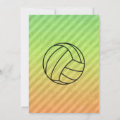 バレーボール； 招待状 (裏面)