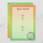 バレーボール； 招待状 (正面/裏面)