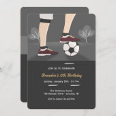 バレーボール 招待状 (正面/裏面)