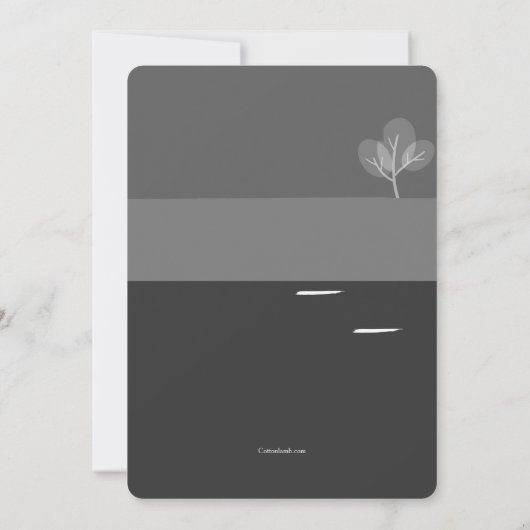 バレーボール 招待状 (裏面)