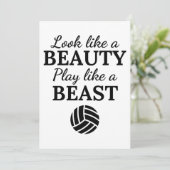 バレーボール：獣のよう遊な美しいのように見える。 カード (スタンド正面)