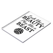 バレーボール：獣のよう遊な美しいのように見える。 ノートブック (左側)