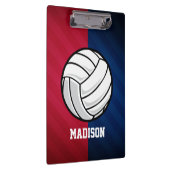 バレーボール、赤、白、青 クリップボード (右)