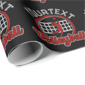 バレーボール 追加 名前 スパイク ボール アタック チーム スポーツ ラッピングペーパー (ロールコーナー)