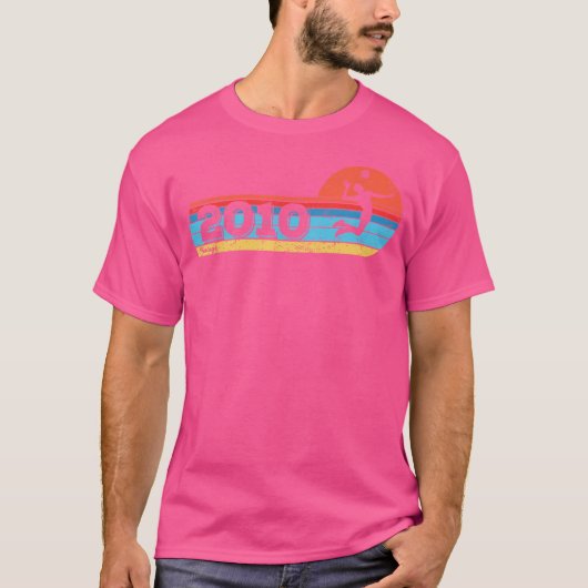 バレーボール – 選手2010誕生日ゲームバレーボール Tシャツ (正面)