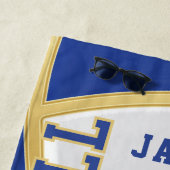 バレーボール(青と白のビーチ) ビーチタオル (インサイチュ)