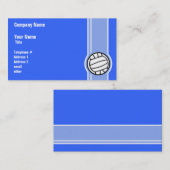 バレーボール;青 名刺 (正面/裏面)