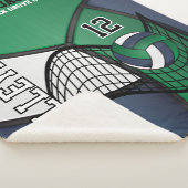 バレーボール🏐 (青、緑、白) シェルパブランケット (3/4)