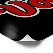 バレーボールADD NAMEスパイクボール攻撃チームスポーツ ポスター (コーナー)