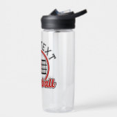 バレーボールADD NAMEスパイクボール攻撃チームプレーヤー ウォーターボトル (左面)