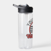 バレーボールADD NAMEスパイクボール攻撃チームプレーヤー ウォーターボトル (右面)