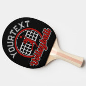 バレーボールADD NAMEスパイクボール攻撃チームプレーヤー 卓球ラケット (横)