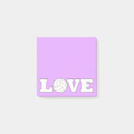 バレーボールLOVEスポーツコーチまたはプレーヤーデスクトップ ポストイット