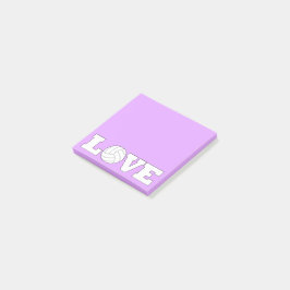 バレーボールLOVEスポーツコーチまたはプレーヤーデスクトップ ポストイット