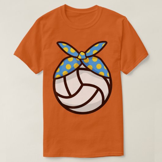 バレーボールnガールズヘッドバンド女性 tシャツ (デザイン正面)