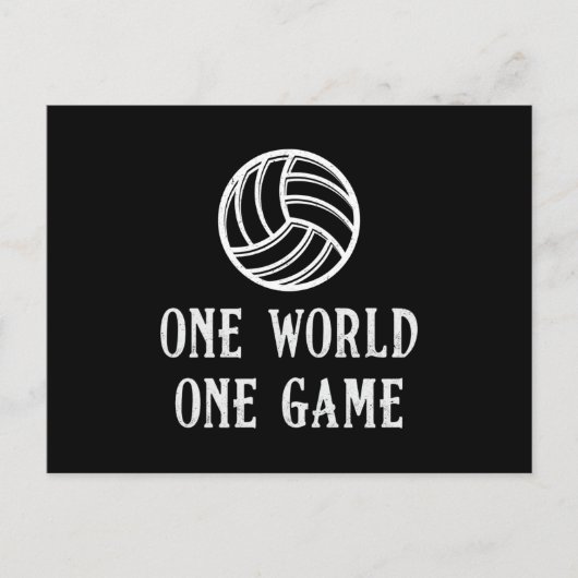 バレーボールOne World One Gameバレーボール選手 ポストカード (正面)