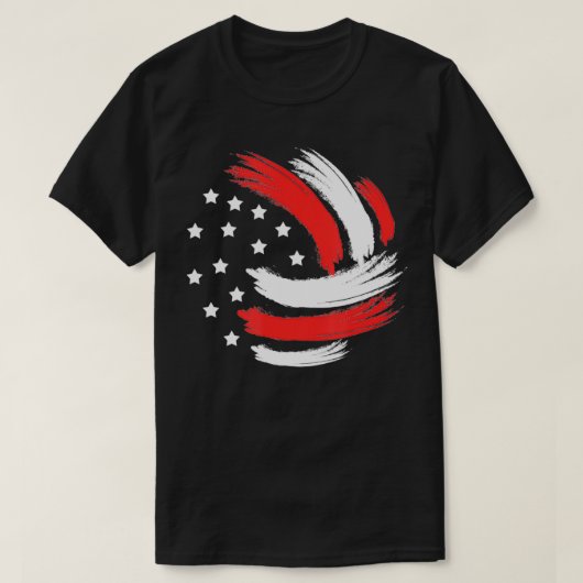 バレーボールUSAスポーツプレーヤー Tシャツ (デザイン正面)
