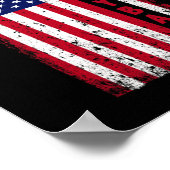 バレーボールUSA愛国心 ポスター (角)