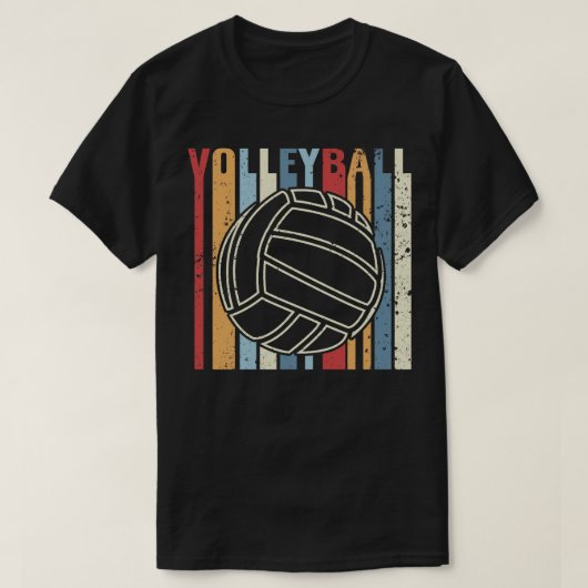 バレーボールVolleballPlayerレトロ1 Tシャツ (デザイン正面)