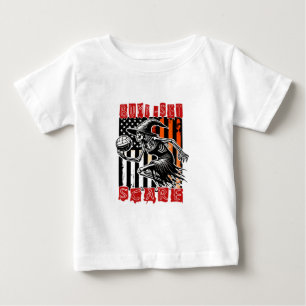 バレーボ不気味ール:バンプセットの怖さのデザイン ベビーTシャツ
