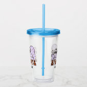 バレーボ誇りを持ったールMom – サポートの提供 アクリルタンブラー (右)