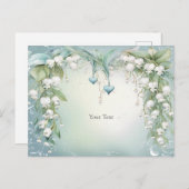 バレーポストカードの水彩百合 ポストカード (正面/裏面)