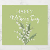 バレーマザーズ・デイのリリー スパークリングワインラベル (シングルラベル)