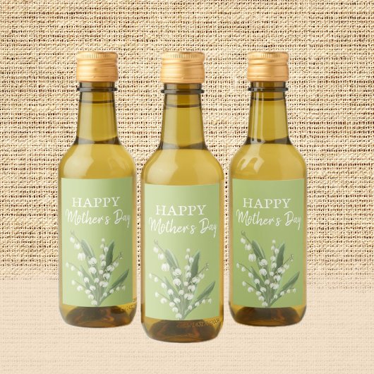 バレーマザーズ・デイのリリー ワインラベル