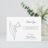 バレーラインアート葬儀サンキューカードのリリー サンキューカード (スタンド正面)