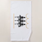 バレーリナスオンハロウィーン ビーチタオル (正面)