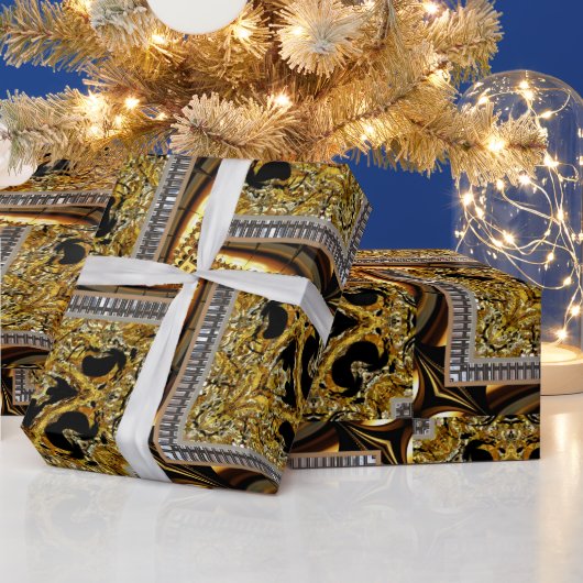 バレーロックスデザエレガントイナラッピング紙 ラッピングペーパー (クリスマス)