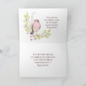 バレーロビンバイブル聖句イースターのユリ シーズンカード (内部)