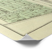 バレー滝、ウィリアムスタウン、カンザス州ローウェル ポスター (角)