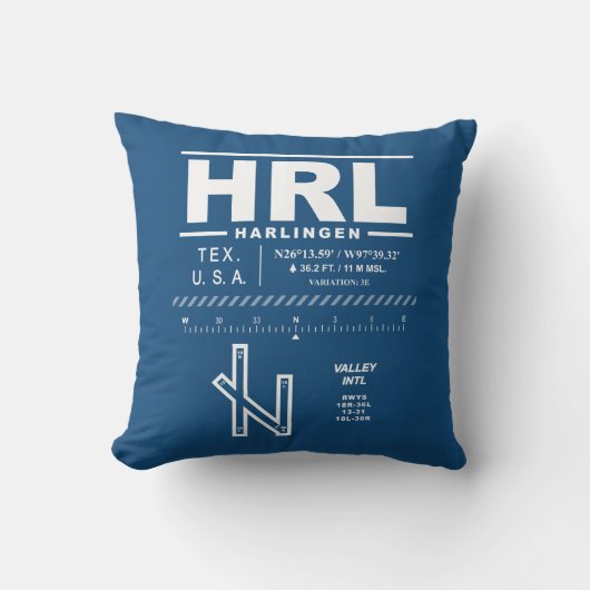 バレー・インターナショナル空港 HRL クッション (正面)
