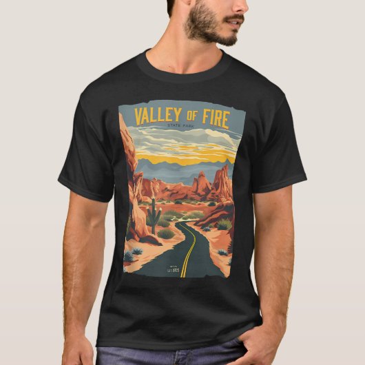 バレー・オブ・ファイア州立公園 Tシャツ (正面)