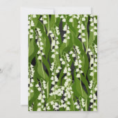 バレー・グリーン結婚リーのユリ 招待状 (裏面)