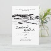 バレー・ビュー・ファーム マサチューセッツ カスタム・ベニュー・デザイン 招待状 (スタンド正面)