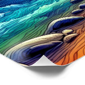 バレ威厳のあるーデジ鮮やかタルでのエレガント会議 ポスター (コーナー)