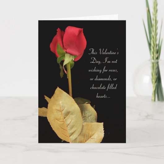 バレ恋しく思ンタイン・デー シーズンカード (正面)