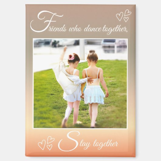 バレ最高のエフレンズかわいいダンス引用文&写真 マグネット (正面)