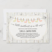 バレ素朴ンタインデーベビーシャワー-男女兼用 招待状 (正面)