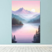 バレ静かーアットサンセット キャンバスプリント (インサイチュ (ウッドフロア))