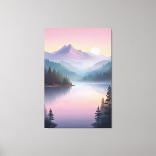 バレ静かーアットサンセット キャンバスプリント (正面)