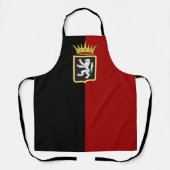 バレ・ダオスタ(イタリア)の国旗とコート エプロン (正面)