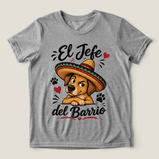 バロのおやぶん ひょっとこ犬のサンバイロ トライブレンドTシャツ (デザイン正面)