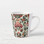 バロイタリアンーク。シックな花葉と花 カフェラテマグ (右)